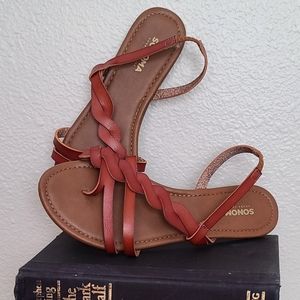 Tan Braided Sandles